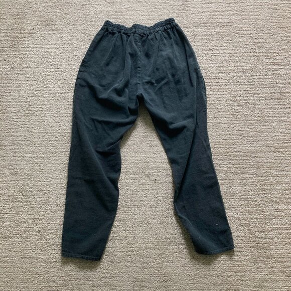 PO-EM Everyday Pants in "New Moon" Black, size S, 100% Handwoven Cotton Retired - Picture 2 of 6
